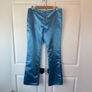 Acne Studios Men’s Satin Trousers Azure Blue (Size 50)